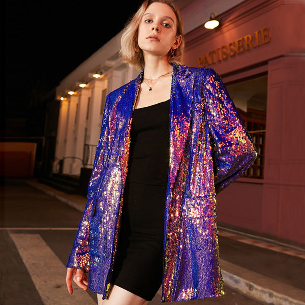 Holographic blazer shop