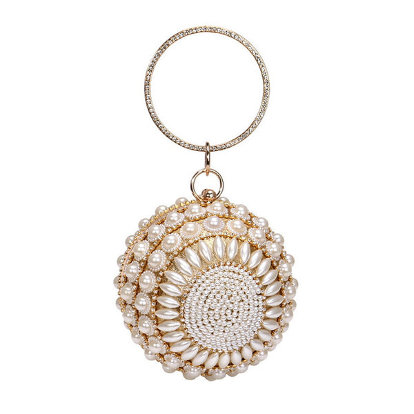 Round pearl bag hot sale