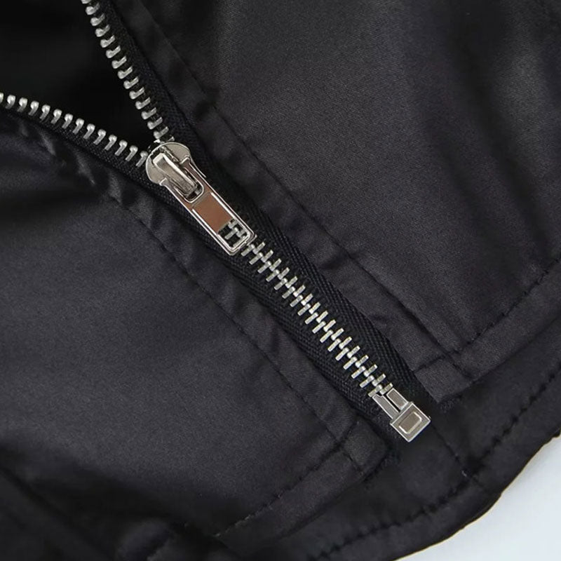 Luxury Bow Trim Sweetheart Suspender Strap Satin Crop Corset Tank Top