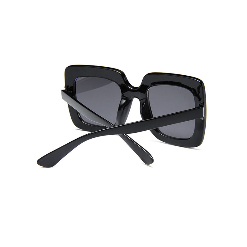 Luxury Crystal Embellished Oversized UV Protect Tinted Square Sunglasses