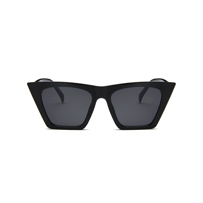 Retro 70s Tinted Angular HD Visual UV protection Cat Eye Sunglasses