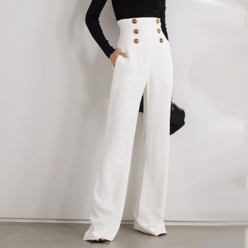Buy VARANGA Solid Women's Trouser with Pearl Detail At The Hem | Shoppers  Stop