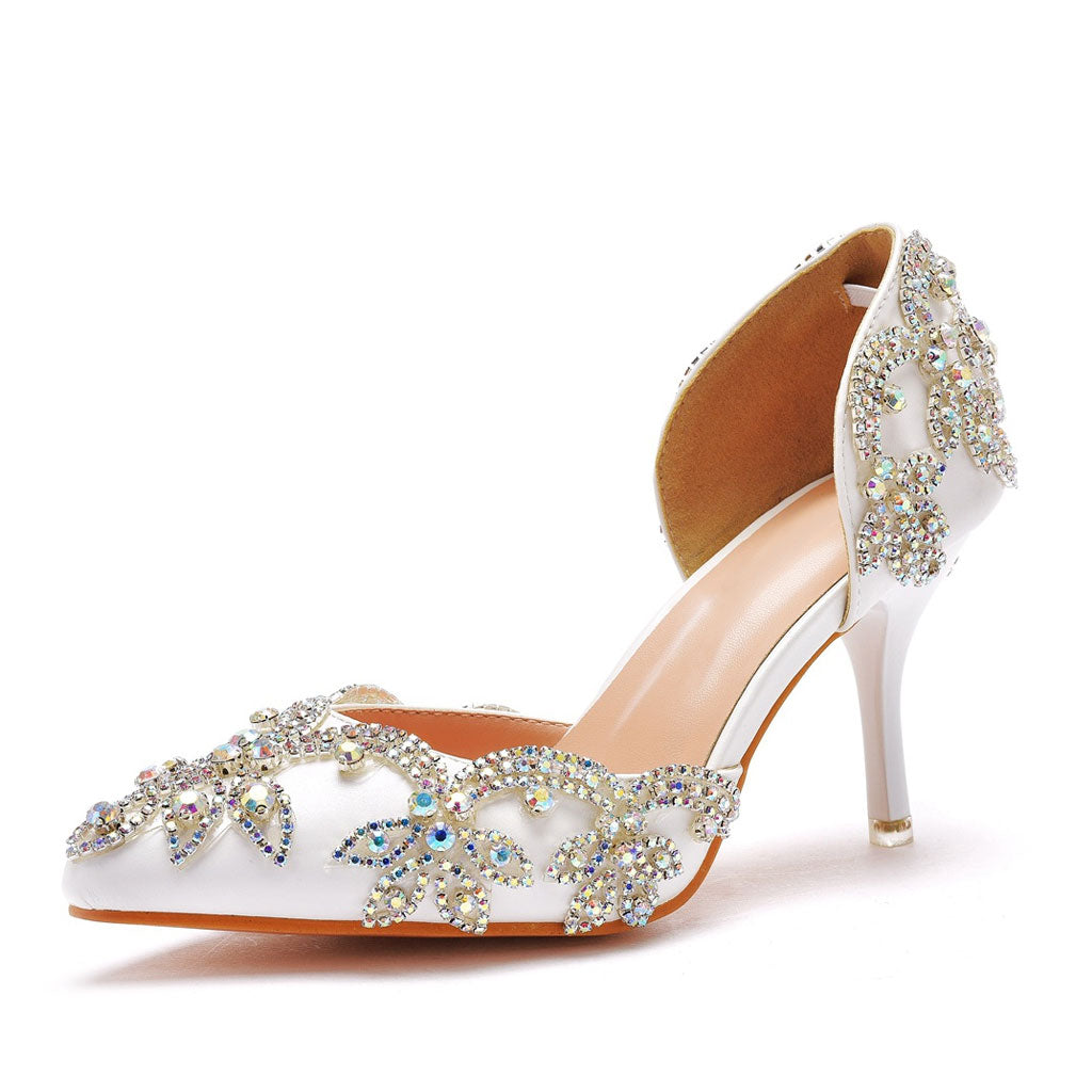 Buy Gold Crystal Heel Online In India - Etsy India