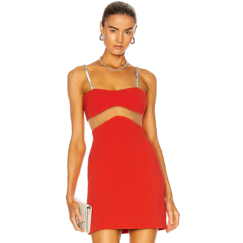 The Fabulous Red Bodycon Mini Dress -  Red bodycon mini dress, Mini dress,  Mini slip dress