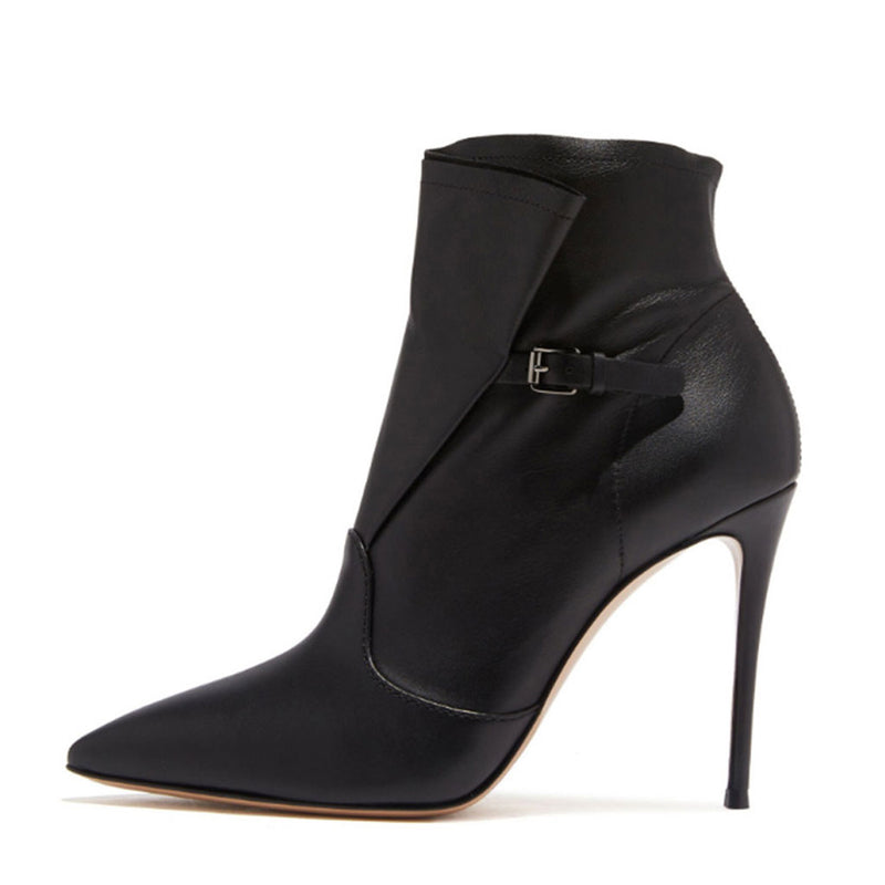 Theshy Women's Stiletto High Heel Ankle Boots